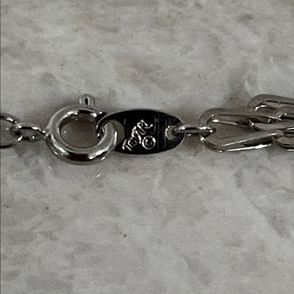 Trifari Twisted Silver Necklace - Picture 5 of 9